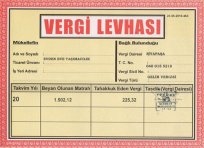 vergi levhası görseli